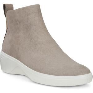 ECCO Soft 7 City Women's Wedge Ankle Boots Size EU 39 US 8-8.5 Leather